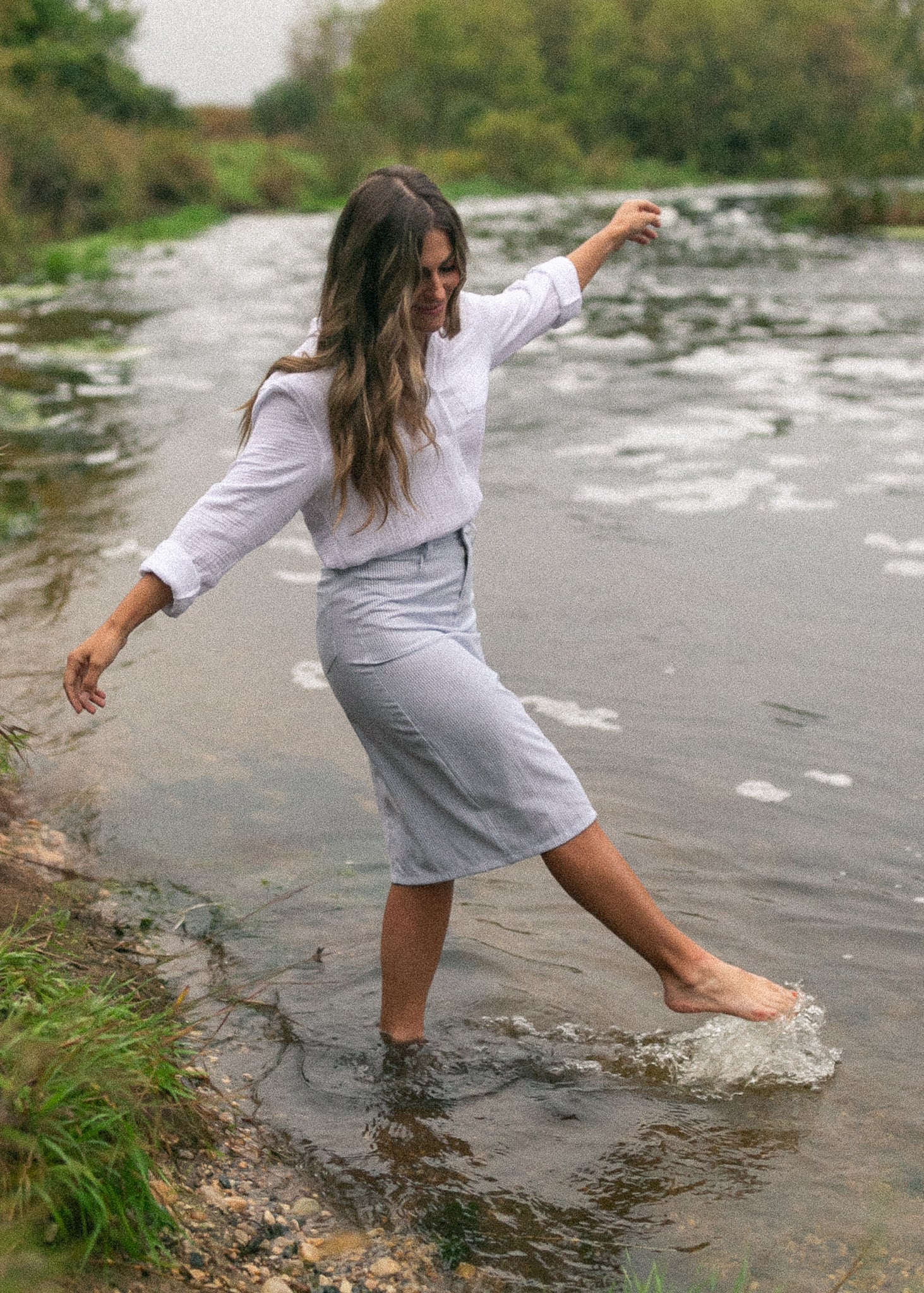 Bailey Cotton Gauze Button Down Top