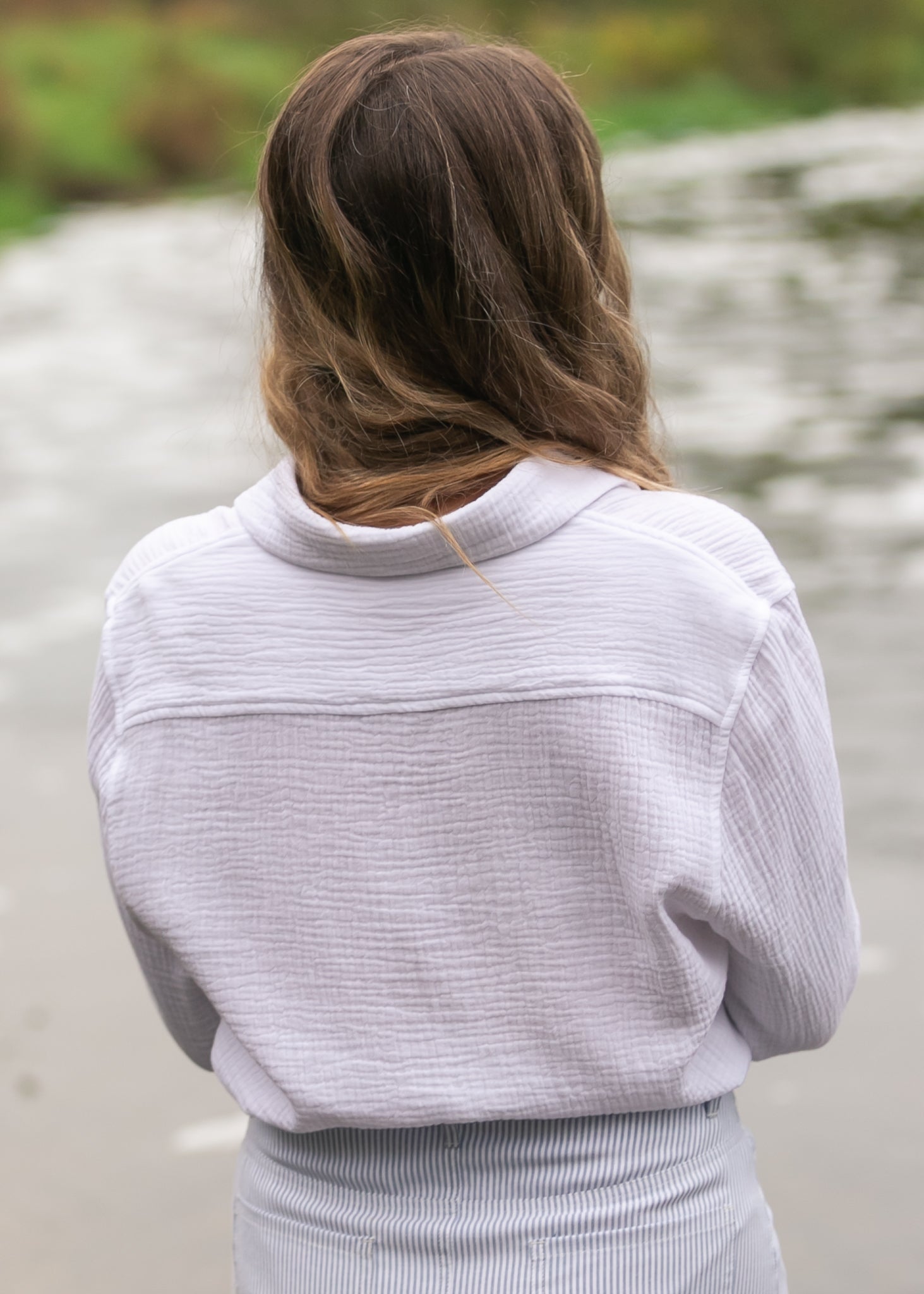 Bailey Cotton Gauze Button Down Top