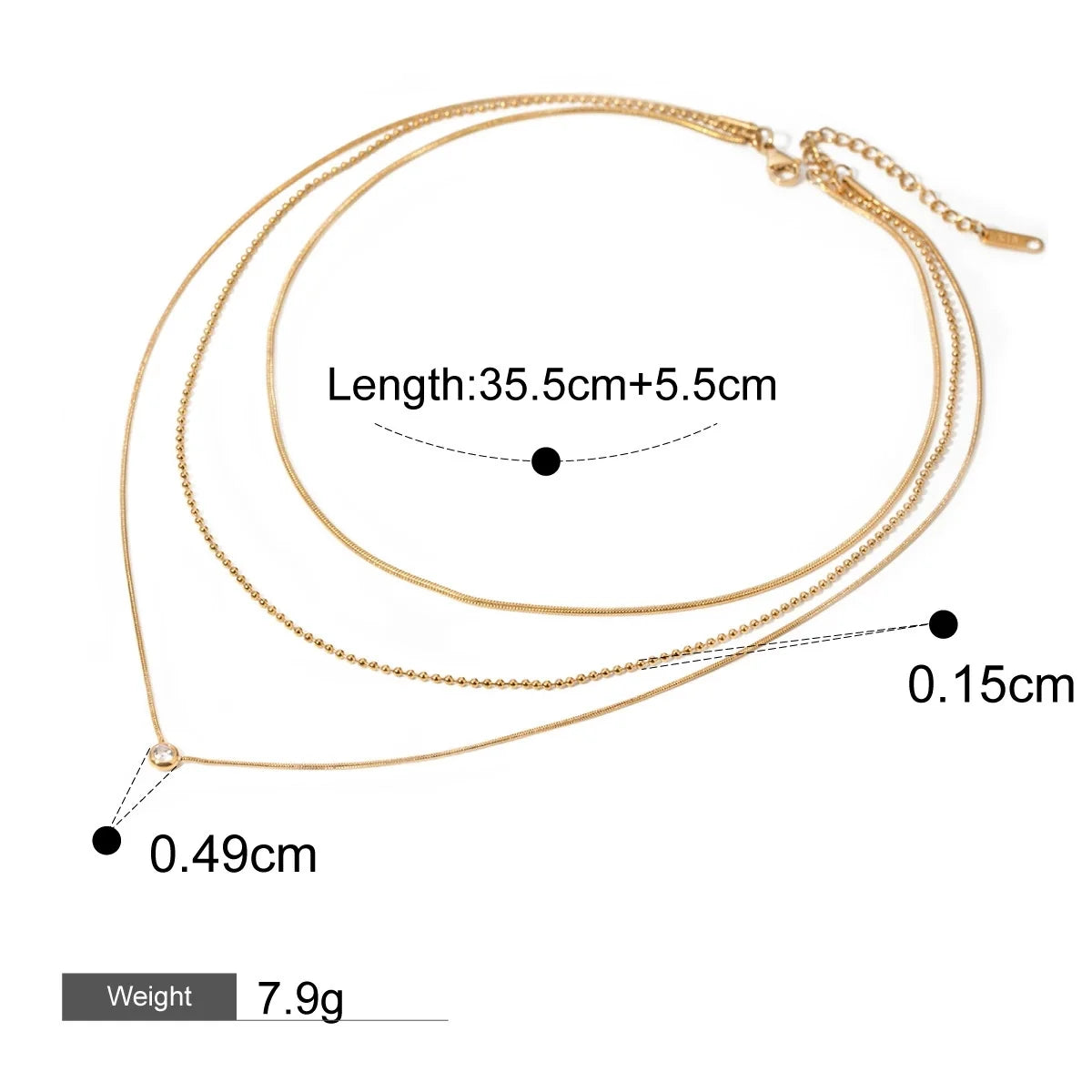 18K gold flower-shaped design exquisite and noble necklace, earrings and bracelet set