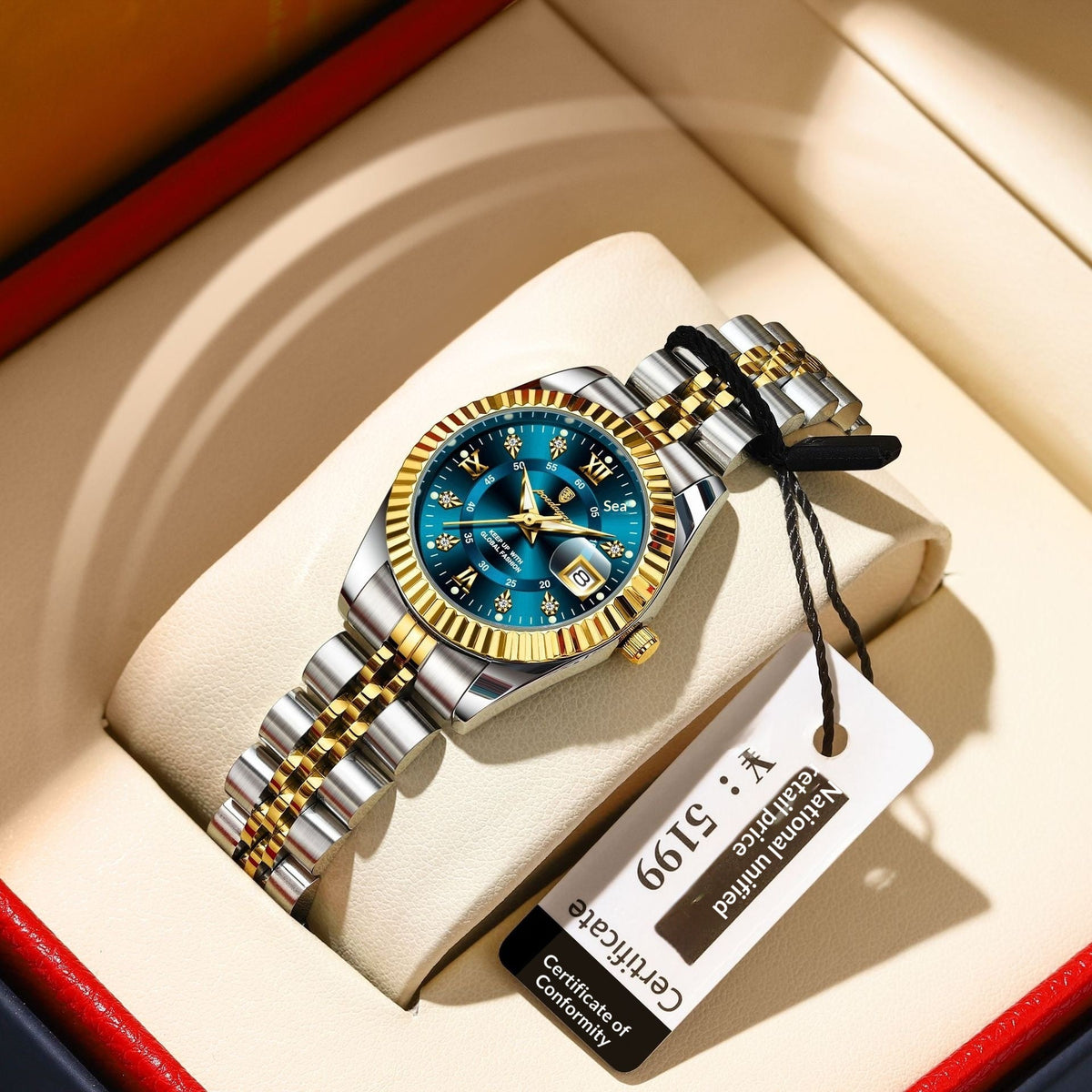 Stylish Minimalist And Personalized Alloy Watch For Women