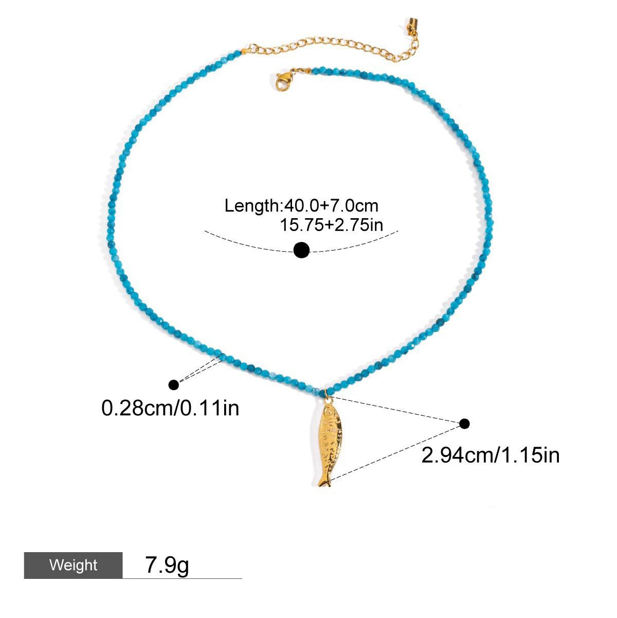 18K Gold Sun/Ocean Style Design Light Luxury Noble Necklace