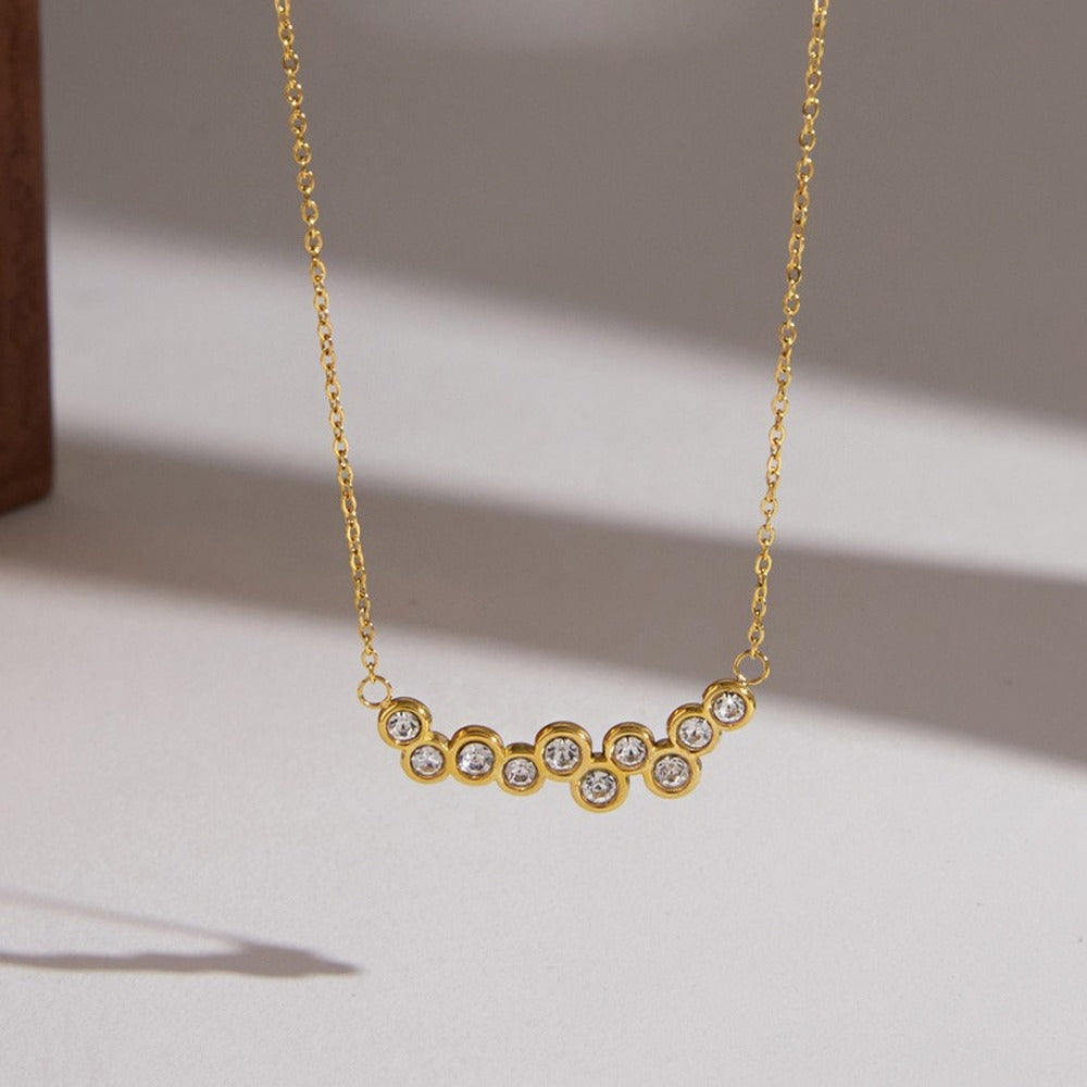 Zircon Bar Necklace