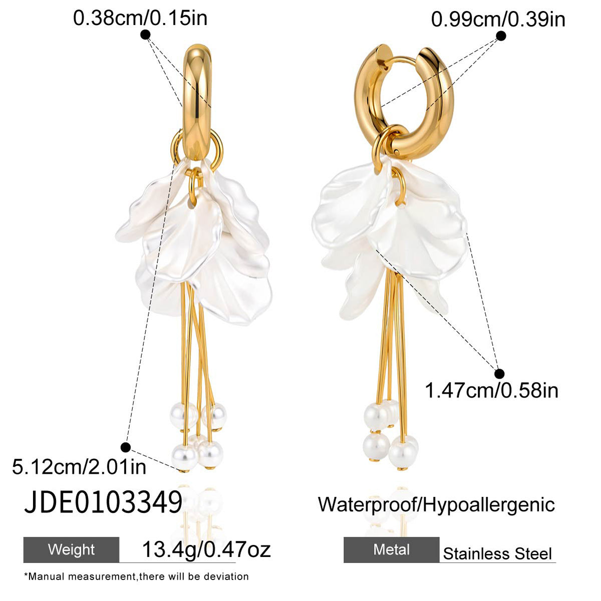 Pearl and Chain Tassel Earrings Collection