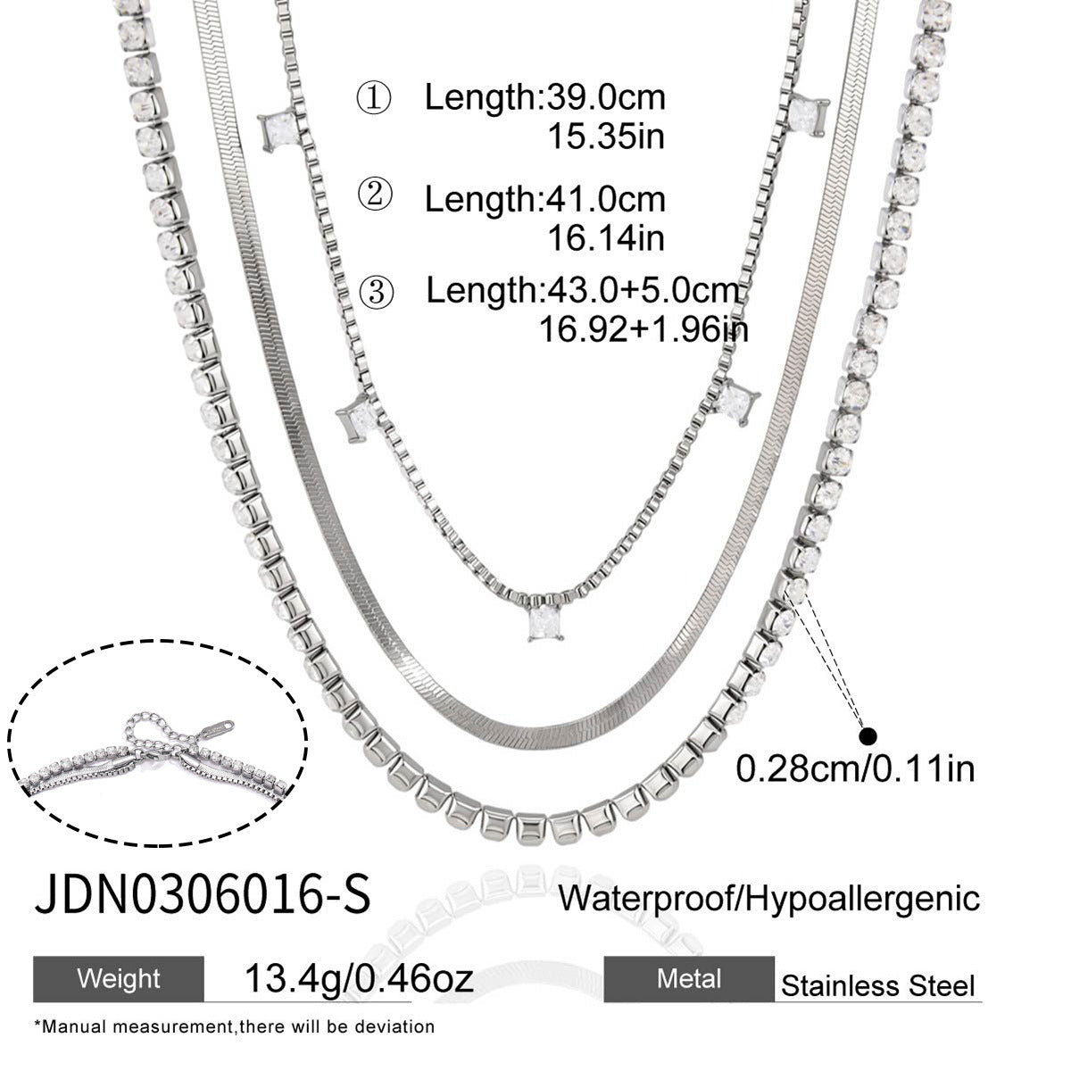 Layered Zircon Necklace Collection