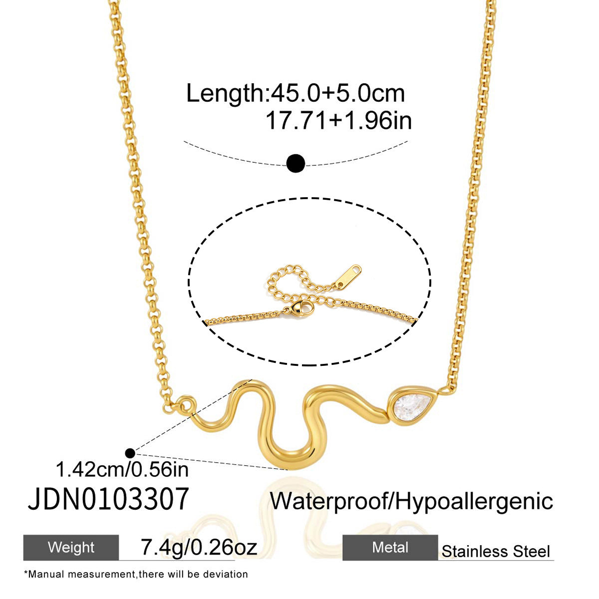 Toggle Zircon Pendant Necklace Collection