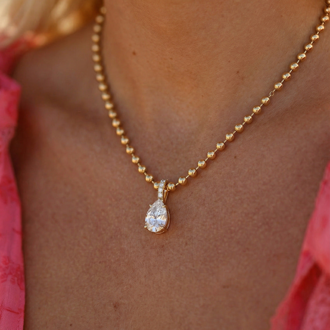 Zircon Necklace and Earring Set Collection