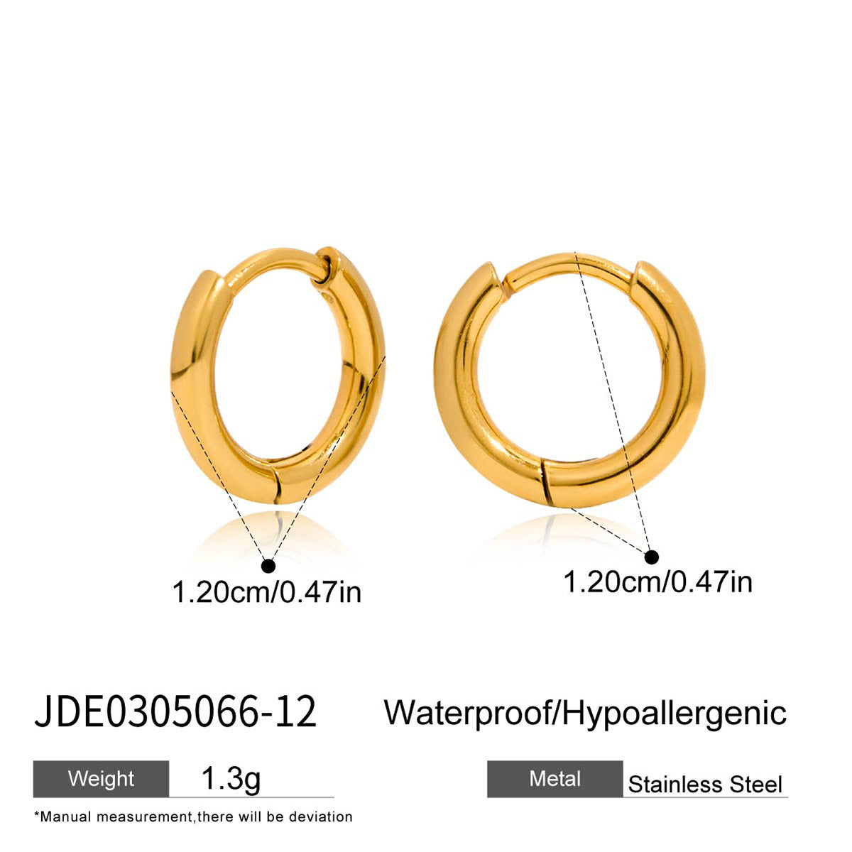 Zircon Huggie Earrings Collection