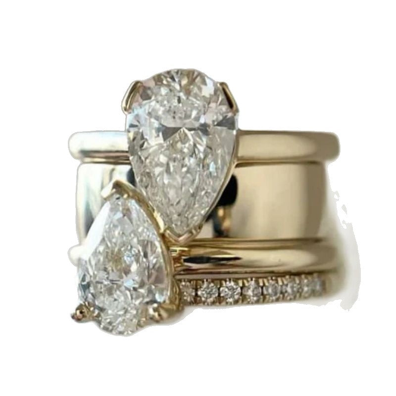 Fashion Micro Inlaid Zircon Ring