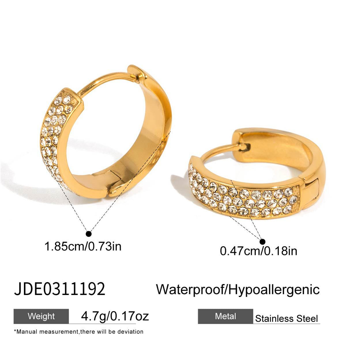 Zircon Hoop Earrings Collection