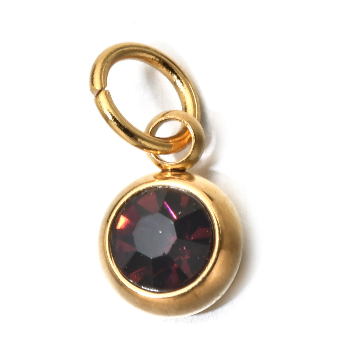 18K gold birthstone with 26 letters design light luxury noble necklace