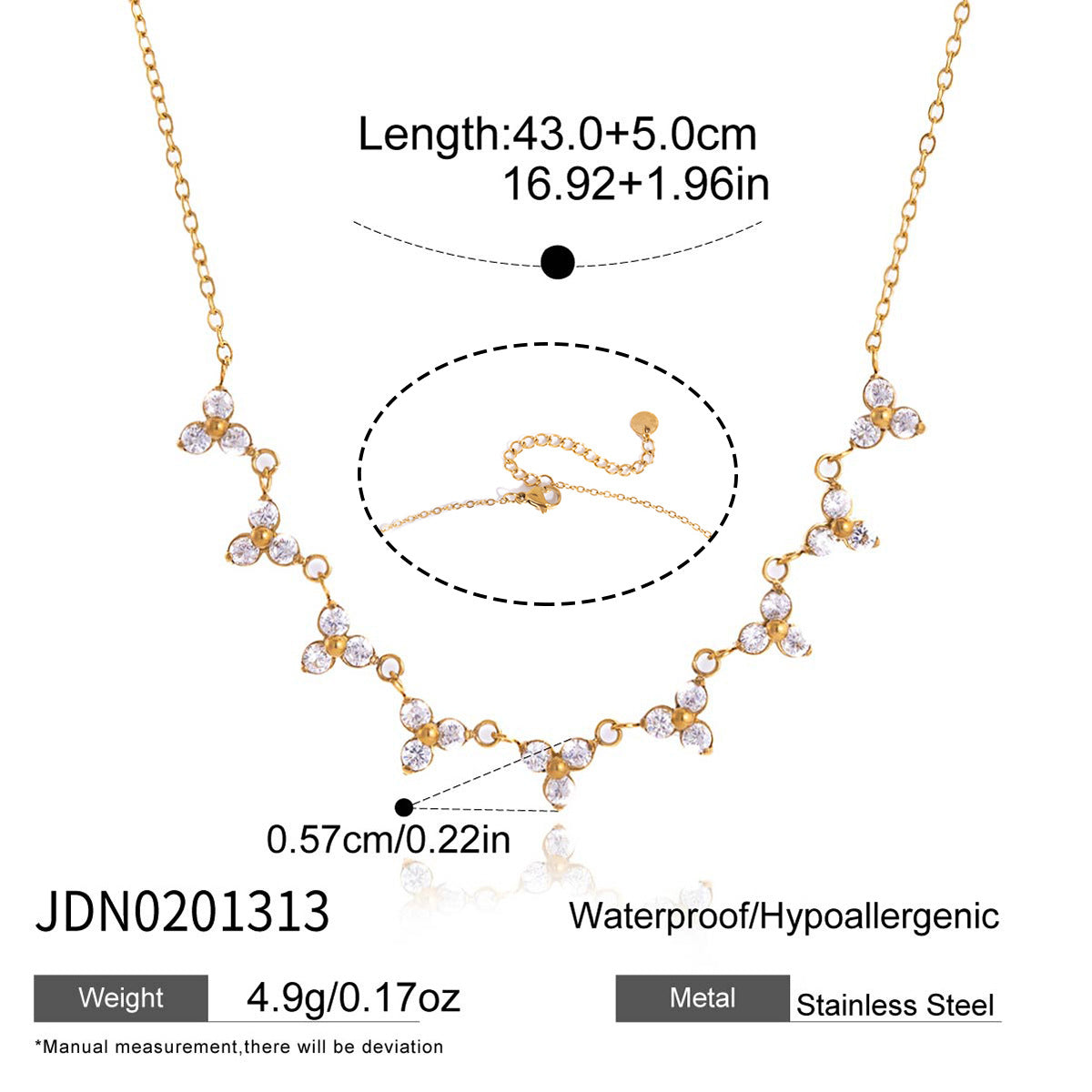 Zircon Chain Jewelry Collection