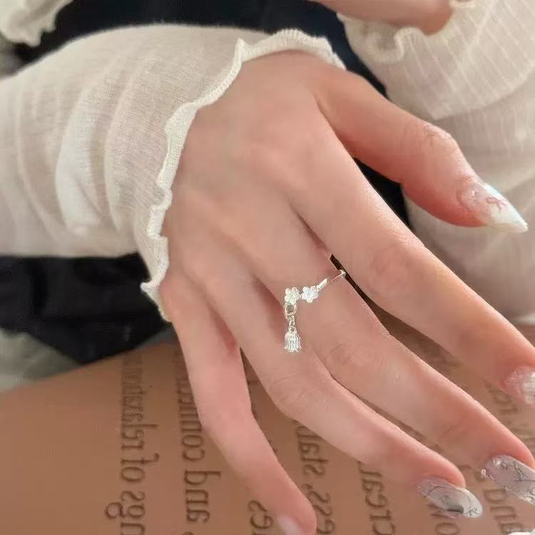 Niche Design 925 Sterling Silver Zircon Plain Band Ring For Women, High Sense Heavy Craft Stackable Tarnish Resistant Ring