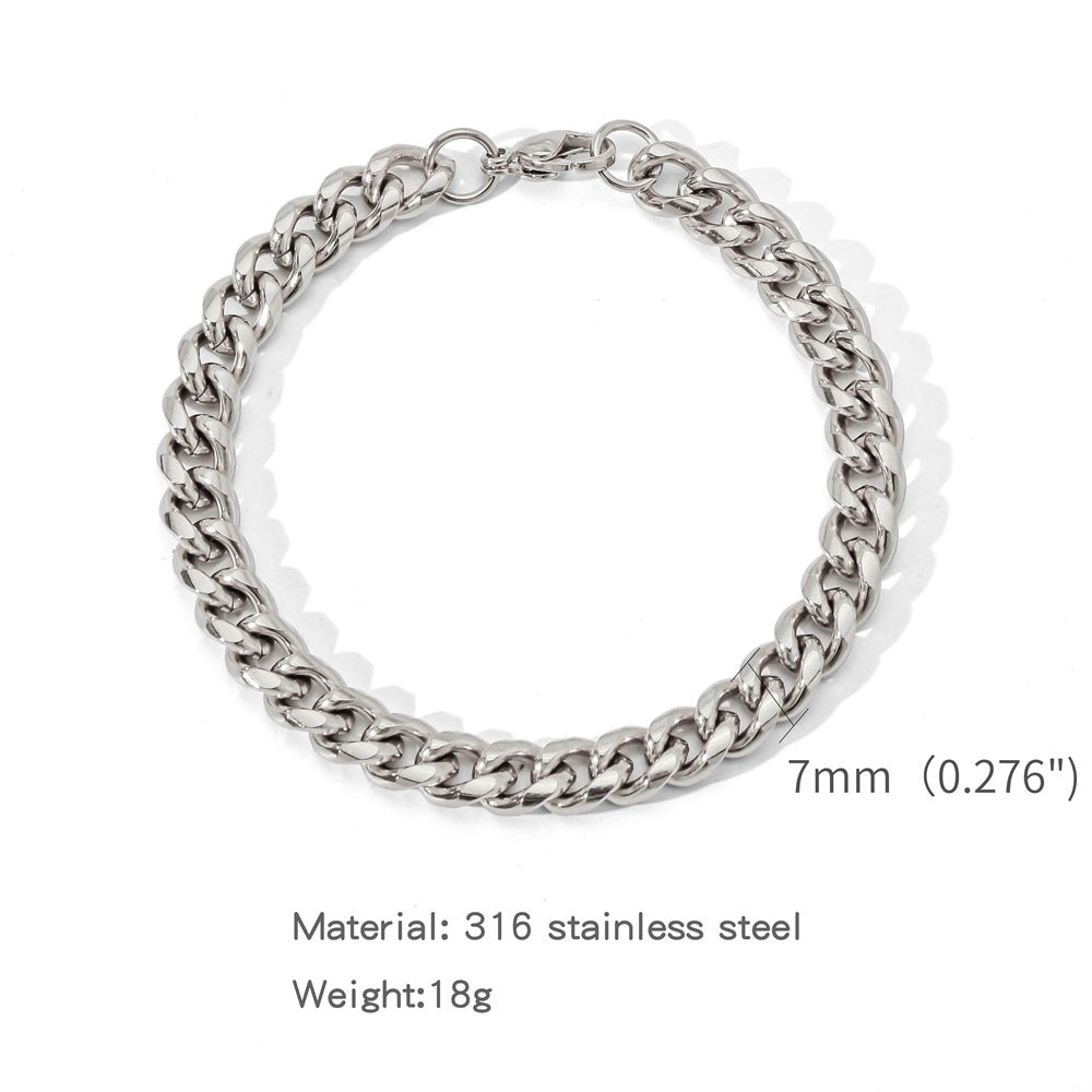 A Stylish Versatile Round-brushed Minimalist Bracelet