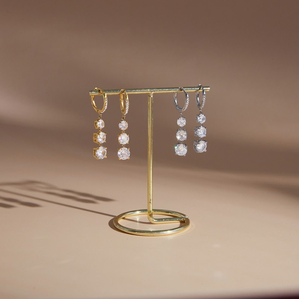 Zircon Tassel Earrings Collection
