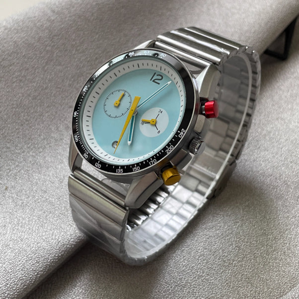Fashion Trend Diamond Waterproof Steel Band QuartzMen's Watch
