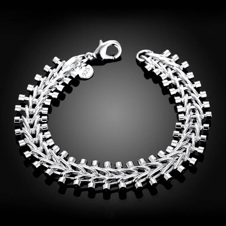 Fashionable Copper-plated Fishbone Bracelet For Men And Women