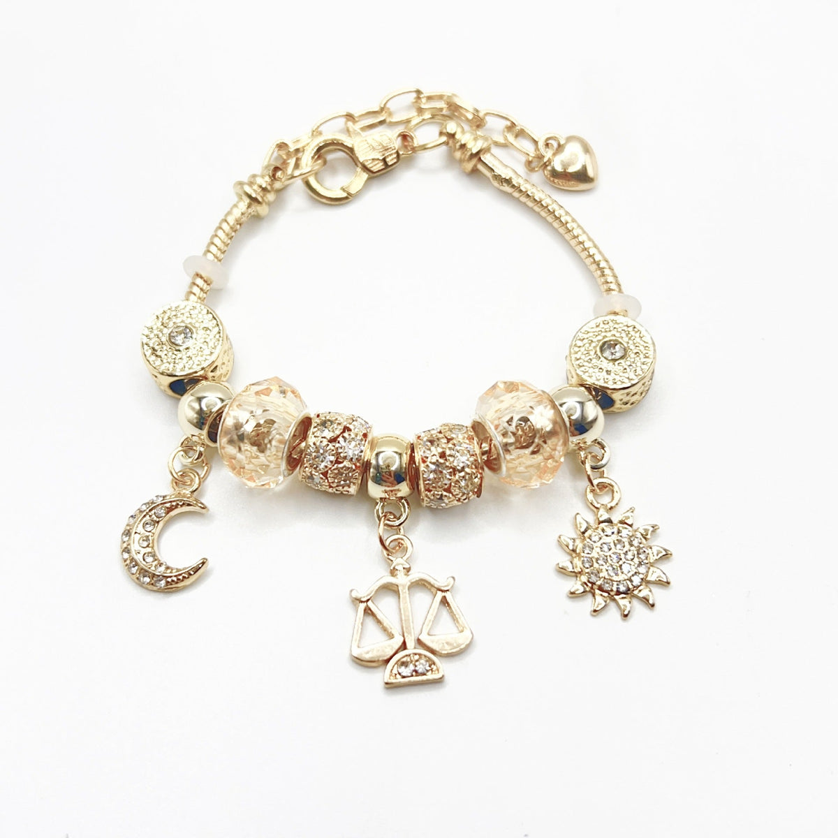 Golden Twelve Zodiac Sign Bracelet