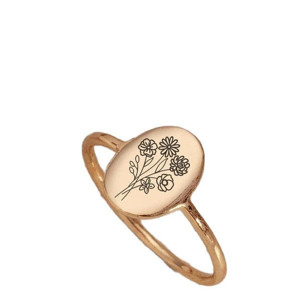 December Flower Girl Sophisticated Ring