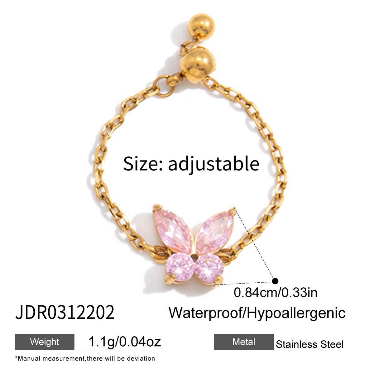 Adjustable Zircon Ring Collection