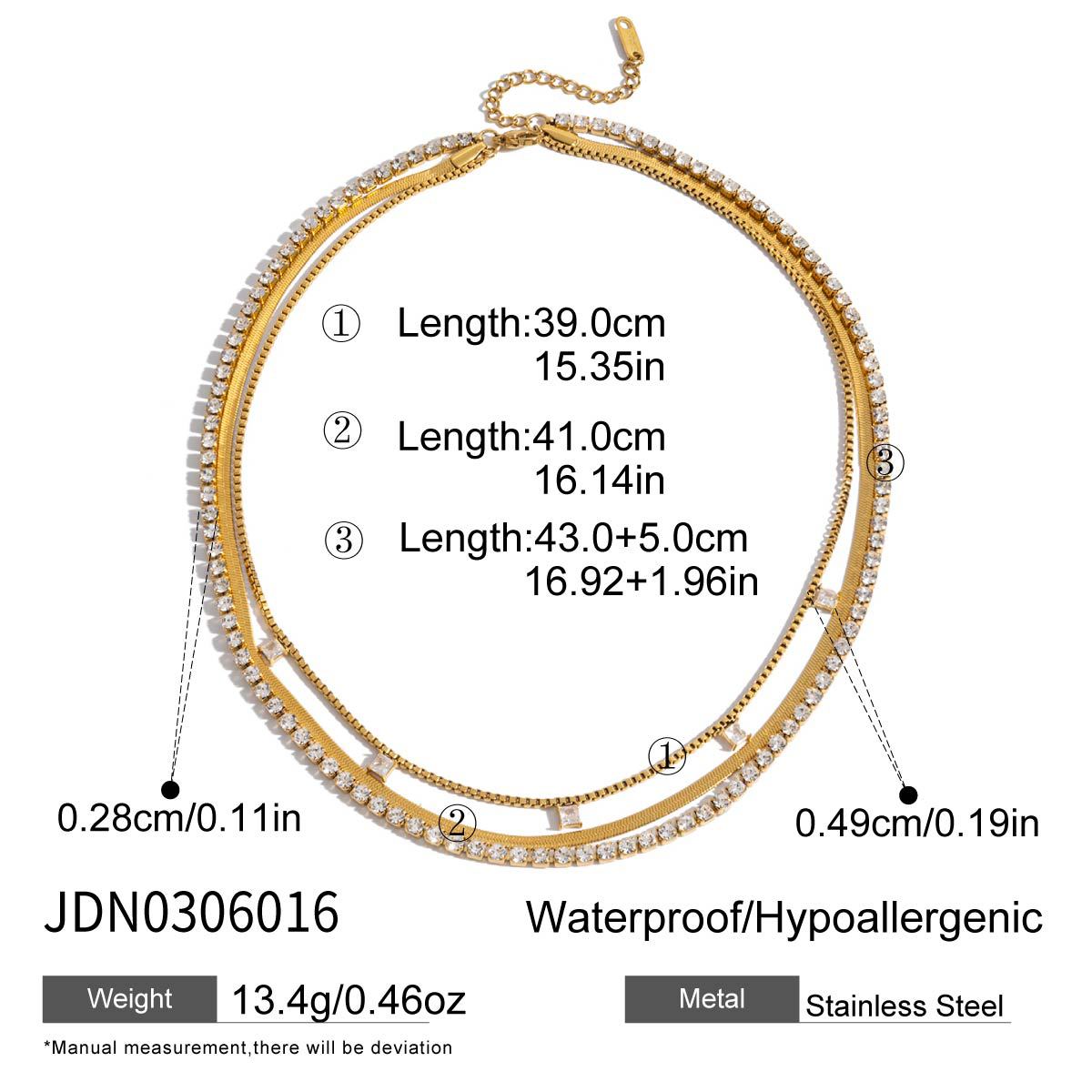 Layered Zircon Necklace Collection