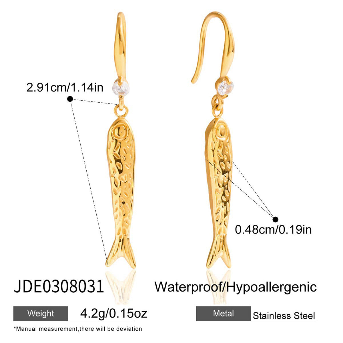 Fish Drop Earrings Collection