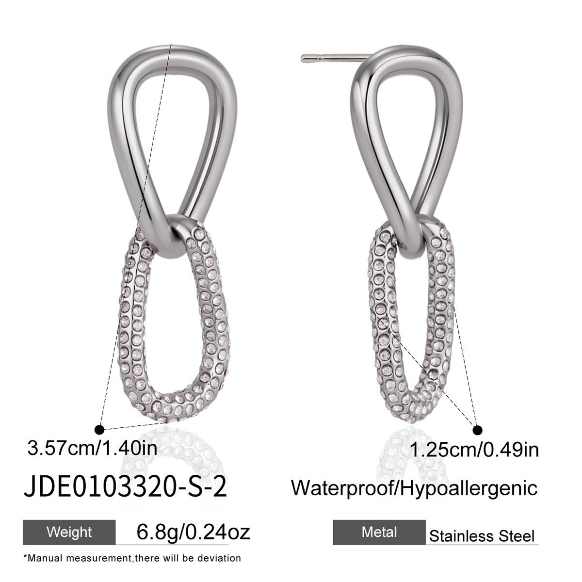Infinity Link Earrings Collection