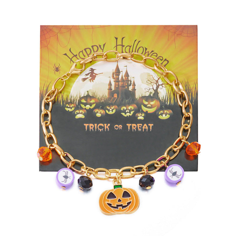 Creative Ghost Pumpkin Halloween Series Bracelet