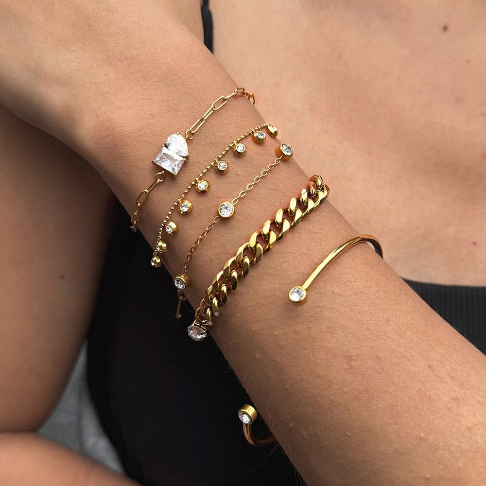 Zircon Bracelet Necklace Collection