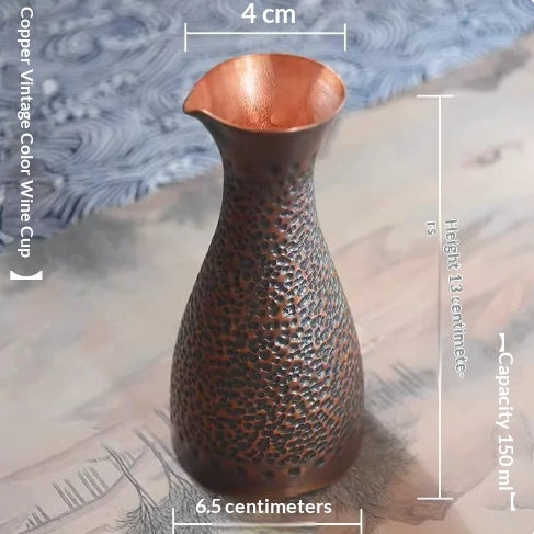 Copper Wine Cup Hot Pot Antique Purple Copper