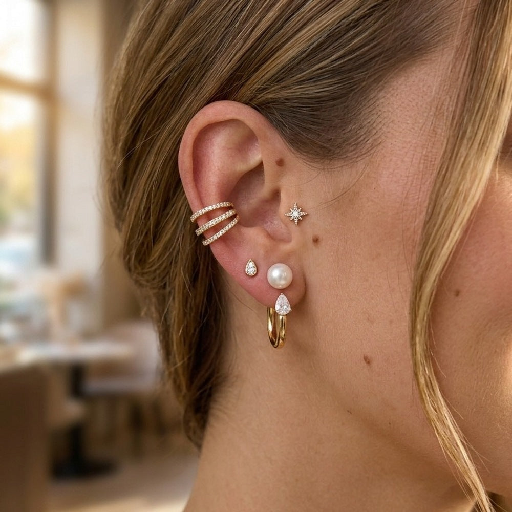 Pearl Jacket Earrings