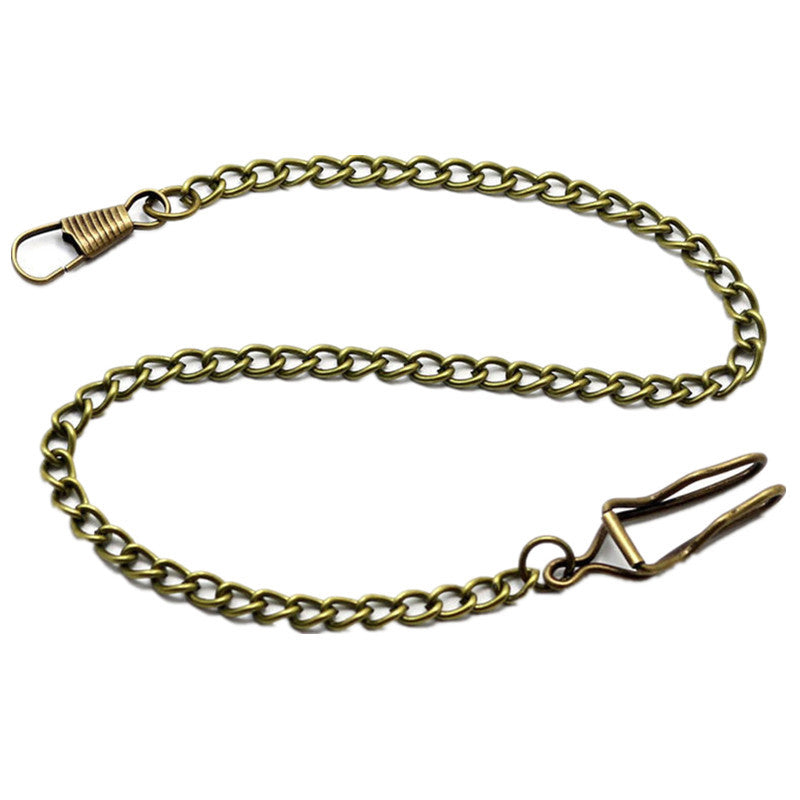 Vintage Mechanical Quartz Antique Pocket Watch Chain