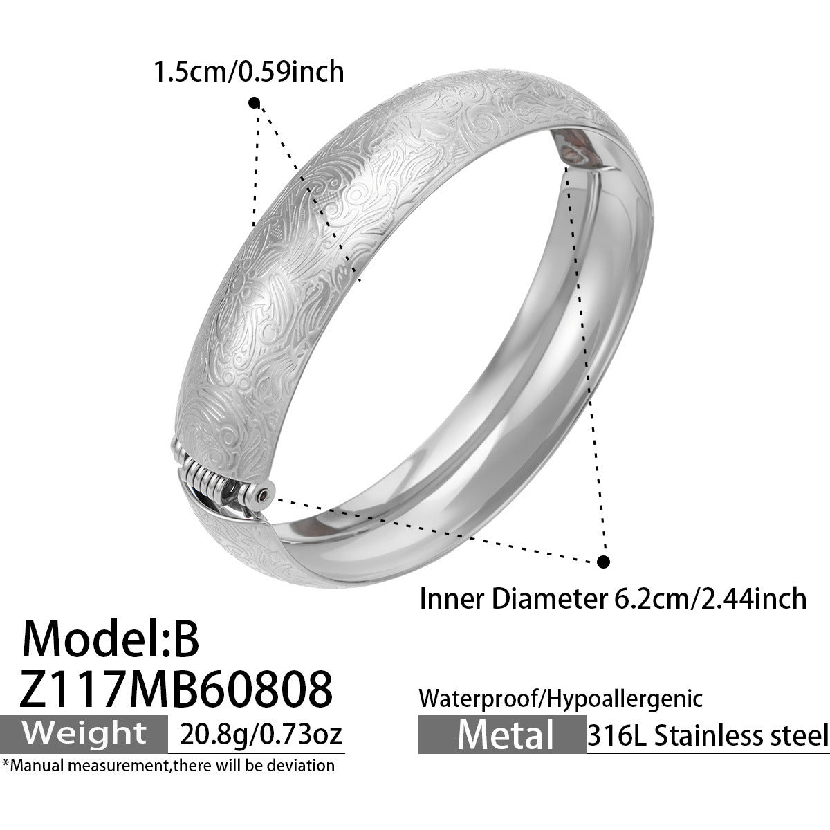 Geometric Multi Heart Charm Bangle 18K Gold Plated Stainless Steel Fashion Women Hand Jewelry For Daily Dating Party Occasions