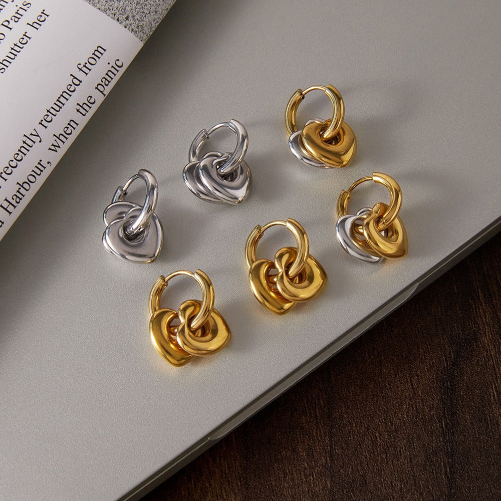 Heart Hoop Earrings Collection