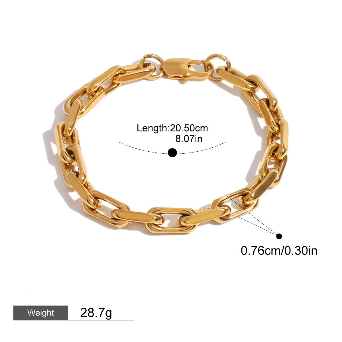 18K Gold Heart Shaped Earrings and Bracelet Set