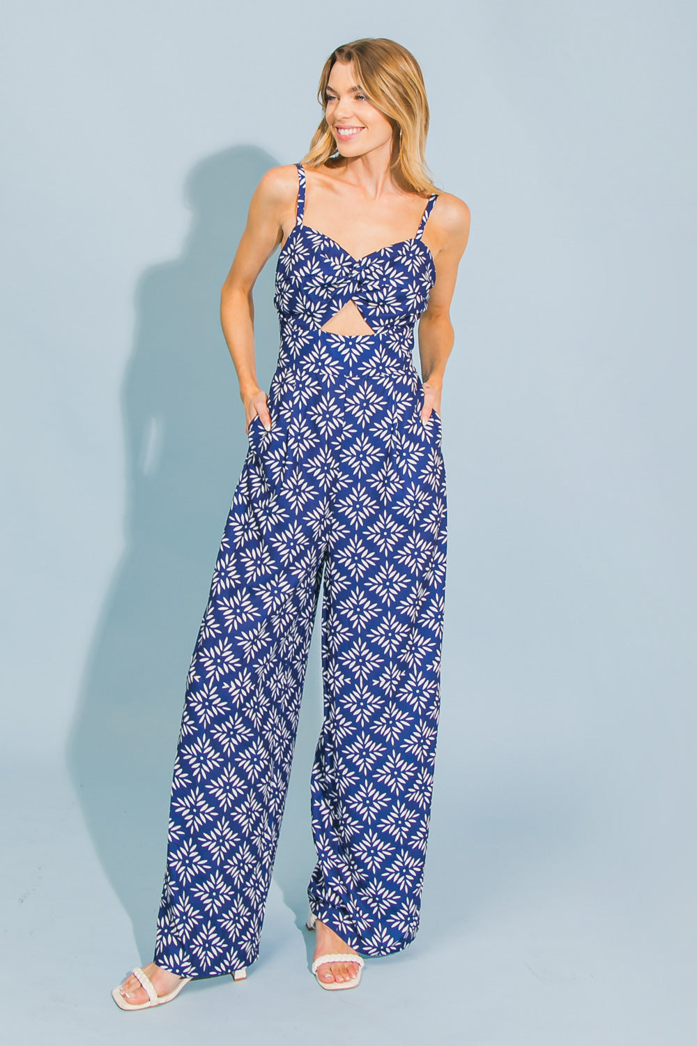 SEND A MESSAGE WOVEN JUMPSUIT