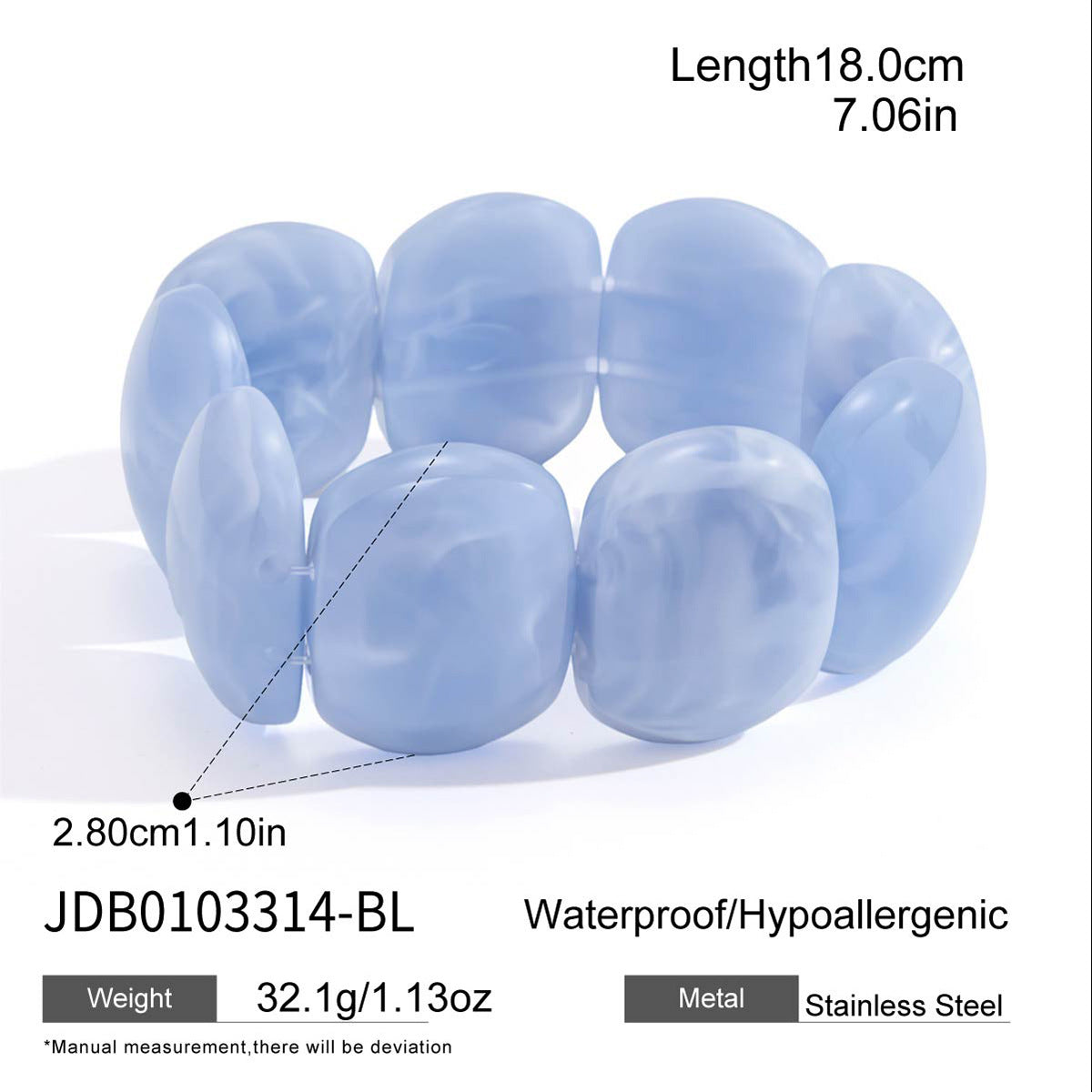 Marbled Resin Bangle Collection