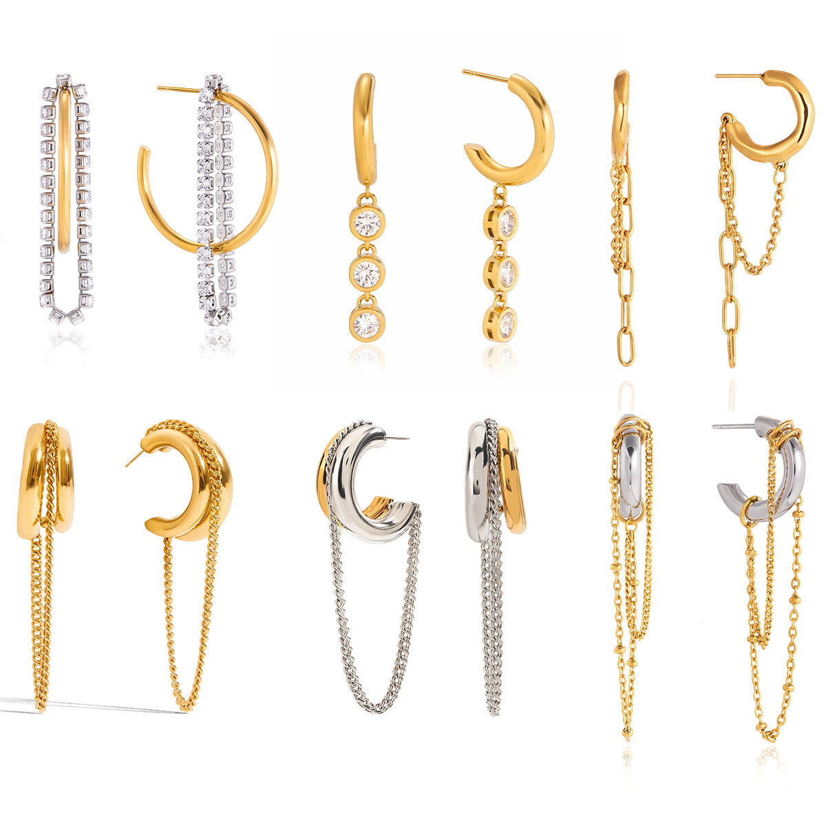 Chain Tassel Earrings Collection