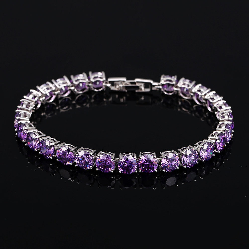 S925 Sterling Silver Lightweight Luxury Zircon Bracelet