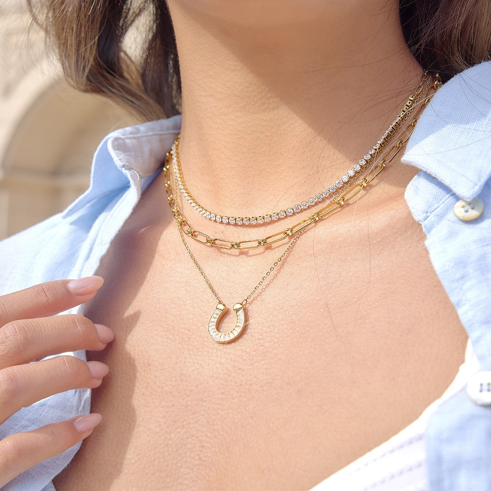 Horseshoe Zircon Jewelry Collection