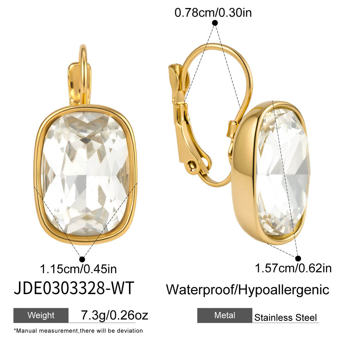 Color Gemstone Huggie Earrings Collection