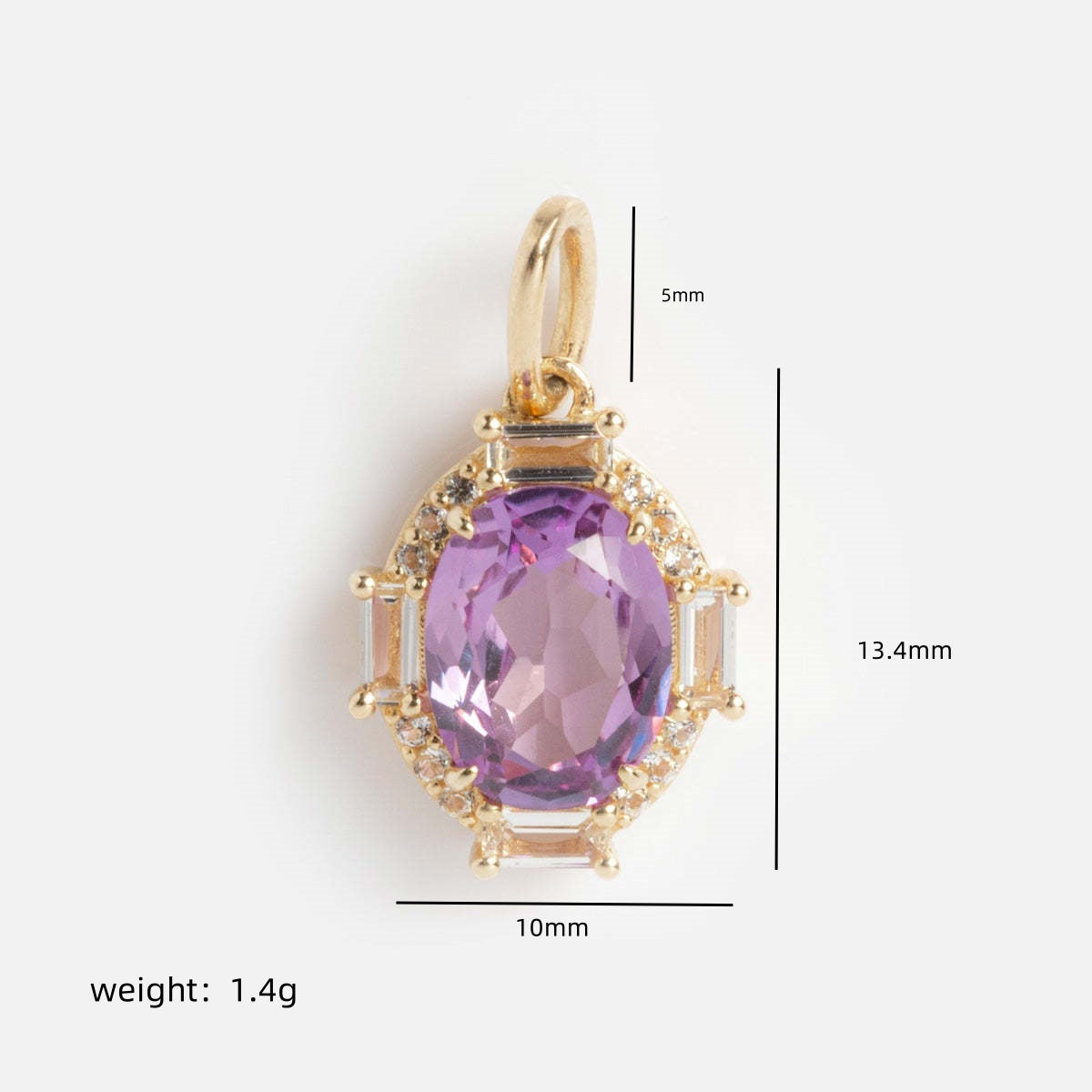 18K gold birthstone with letter design exquisite and dazzling necklace