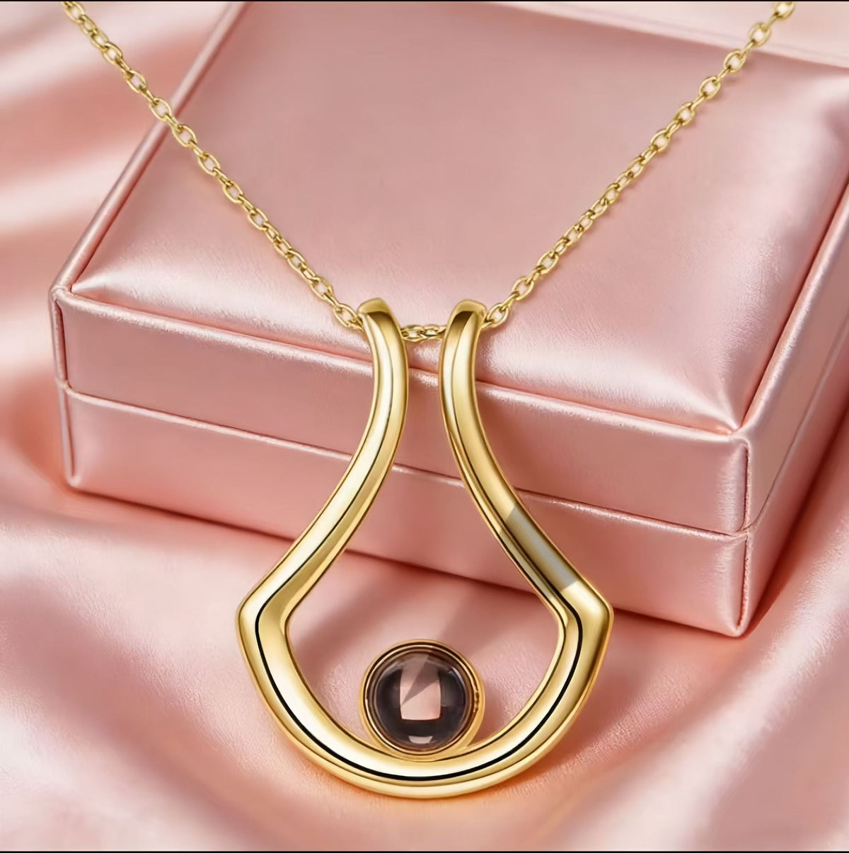 Customize Language Projection Necklaces