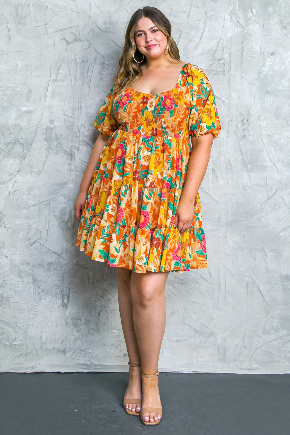 GARDEN PARTY WOVEN MINI DRESS