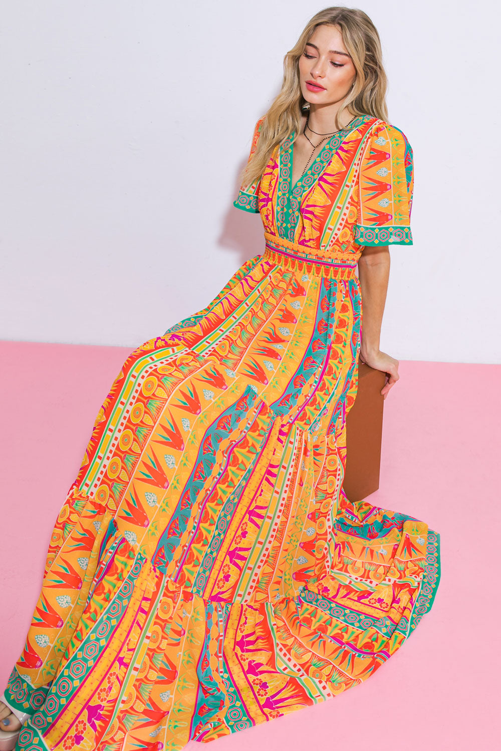 BE THAT GIRL WOVEN MAXI DRESS