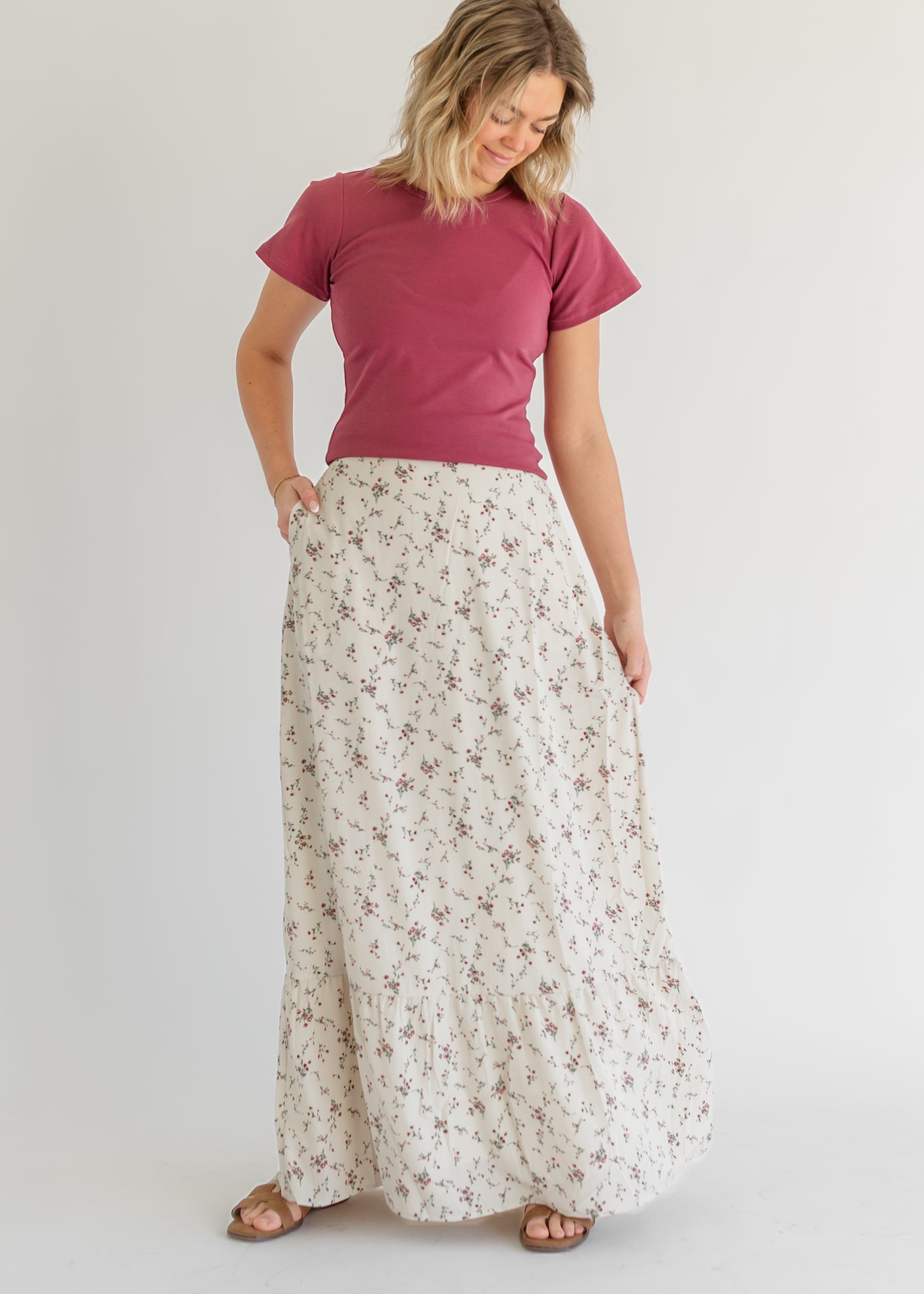 Havyn Lined Maxi Skirt