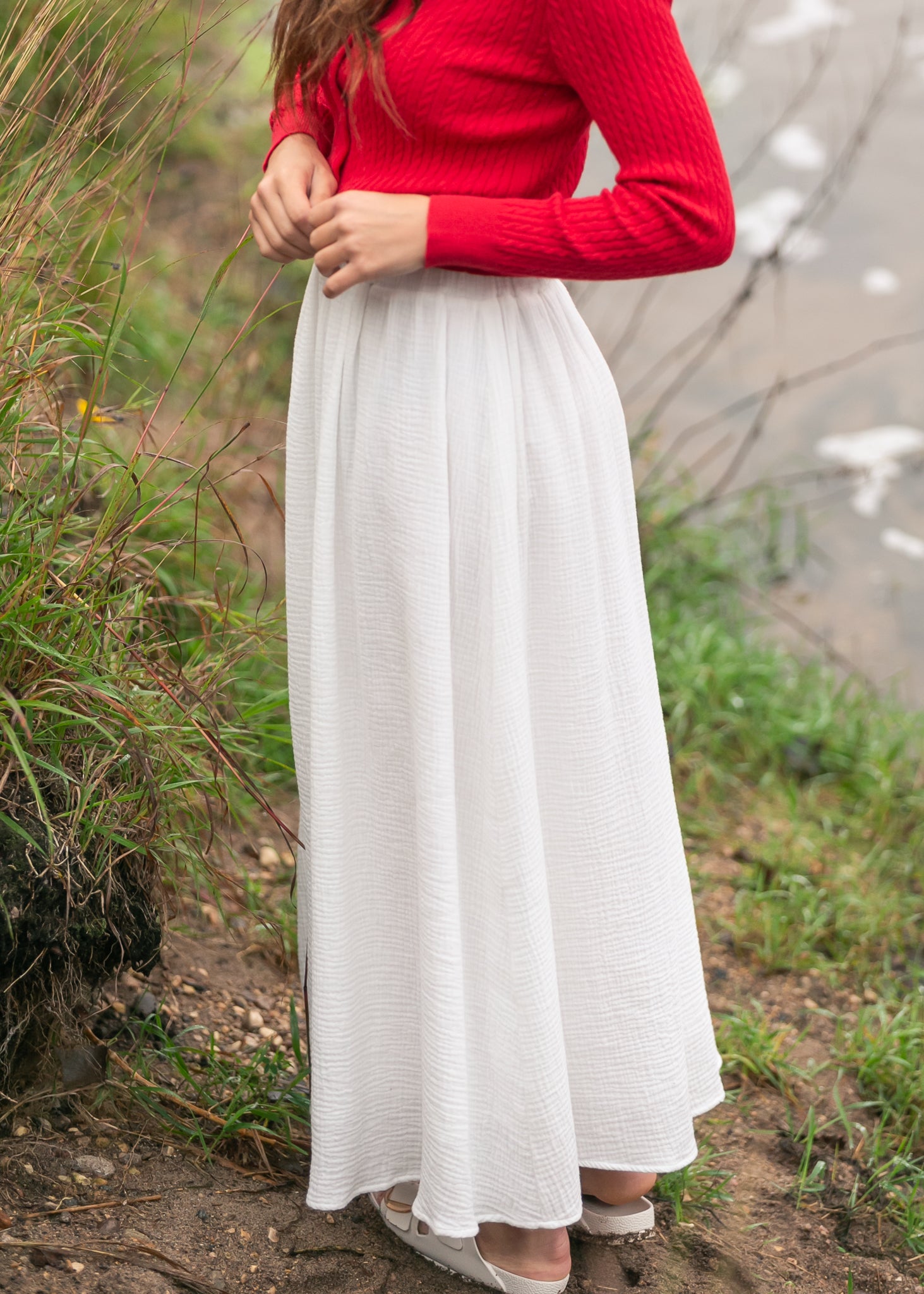Kalani Cotton Gauze Maxi Skirt