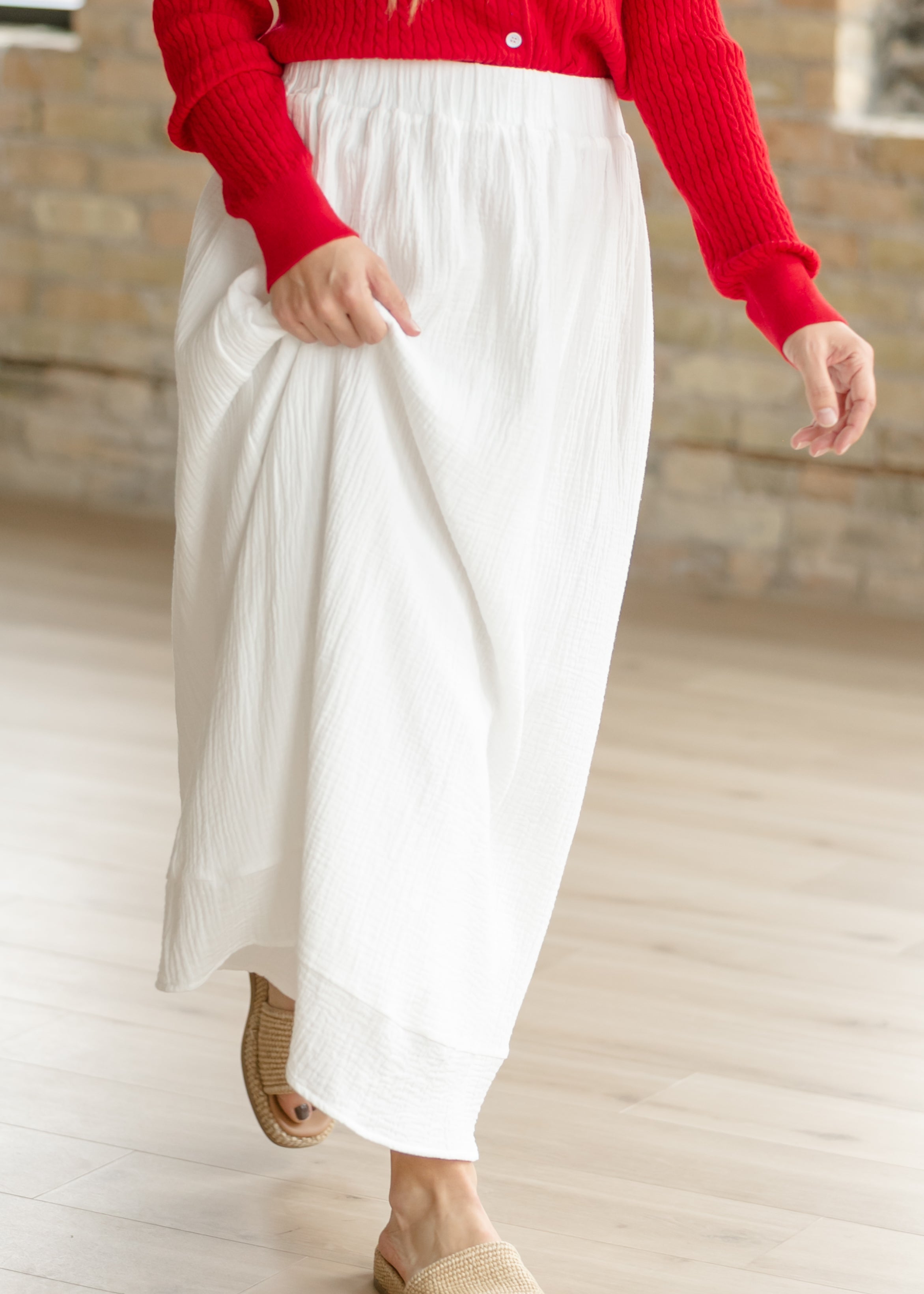 Kalani Cotton Gauze Maxi Skirt