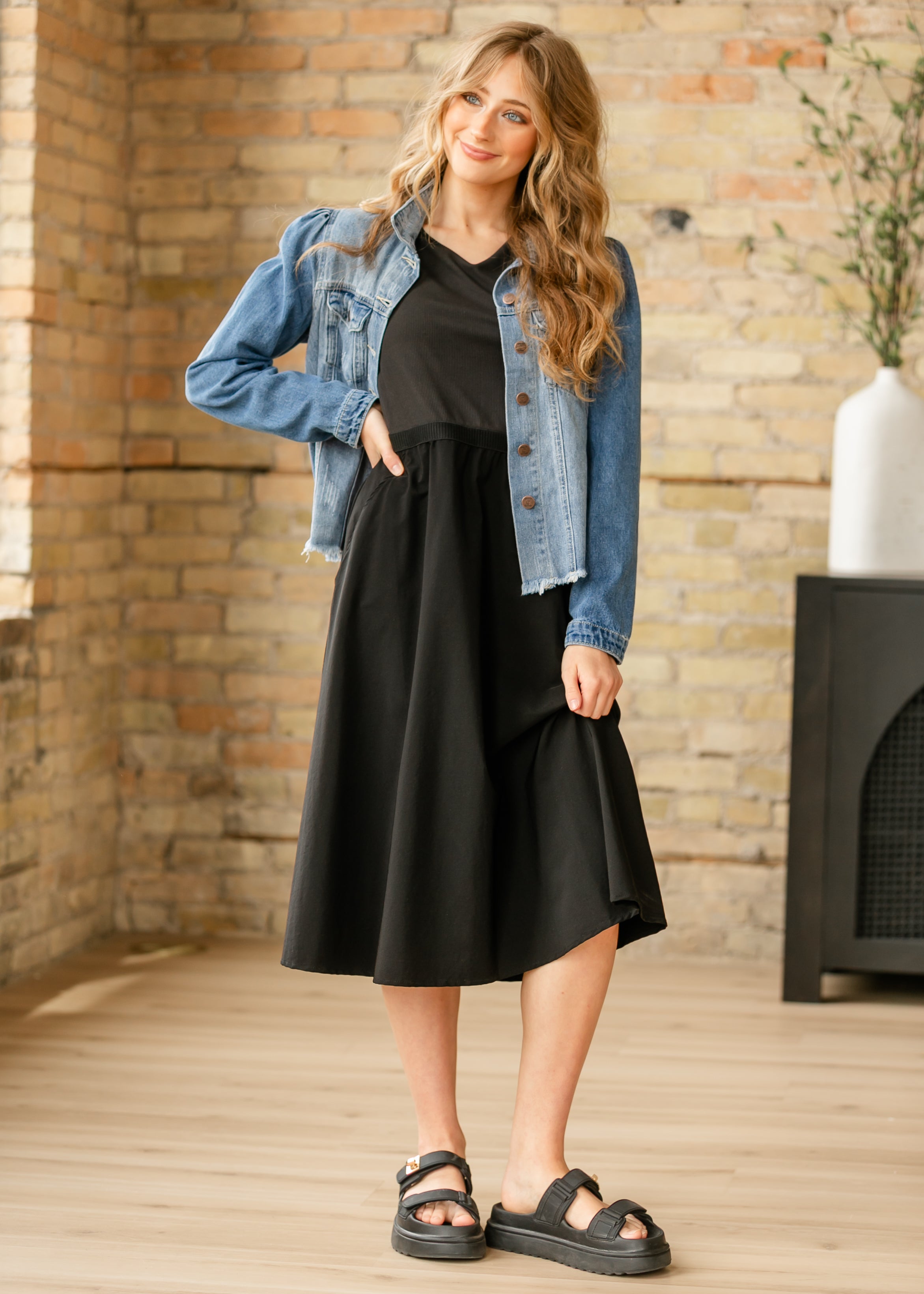 Kate Cap Sleeve Midi Dress