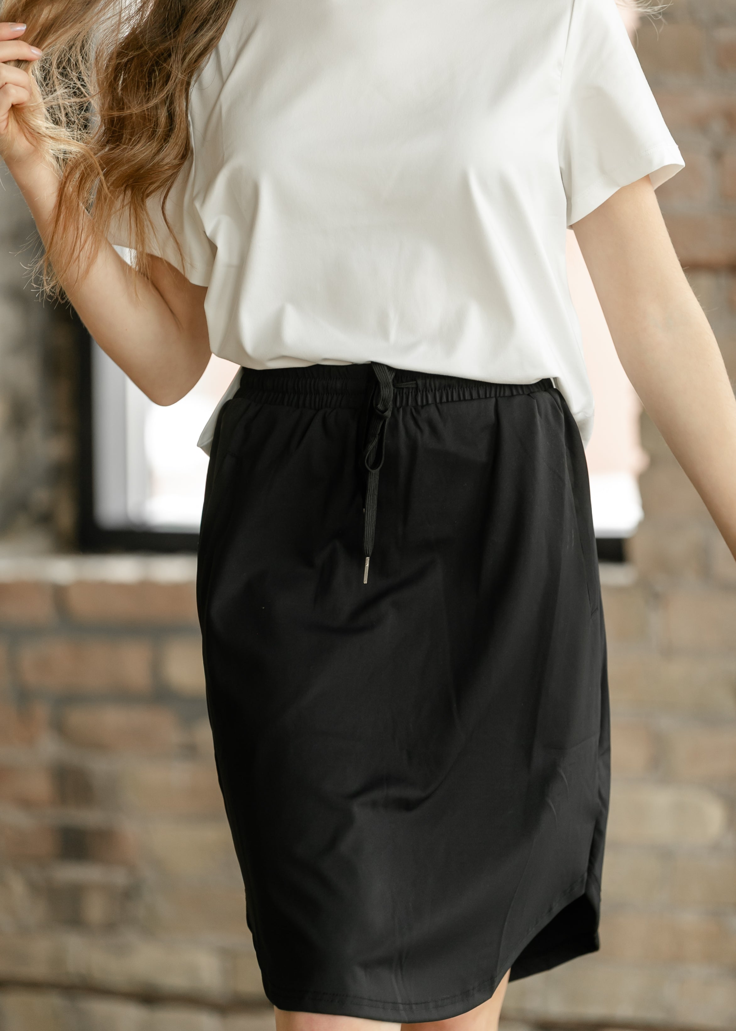 Kenedi Black Athletic Sport Skirt