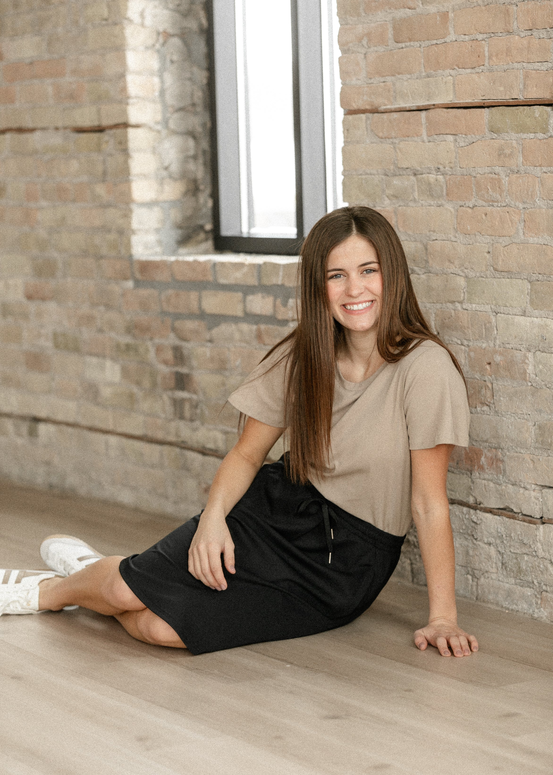 Kenedi Black Athletic Sport Skirt